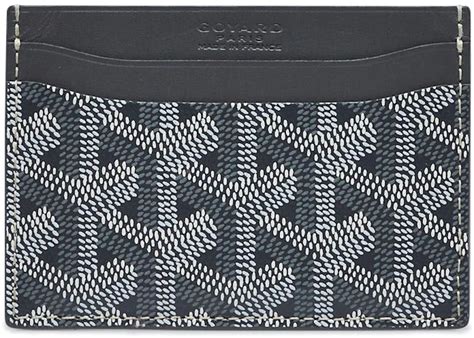 Goyard Card Holder Goyardine Grey in Coated .